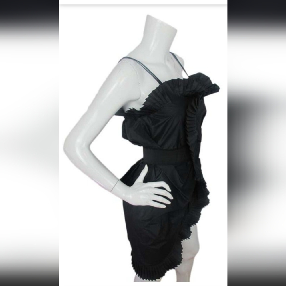 CHRISTIAN DIOR Taffeta Spaghetti Strap Dress
